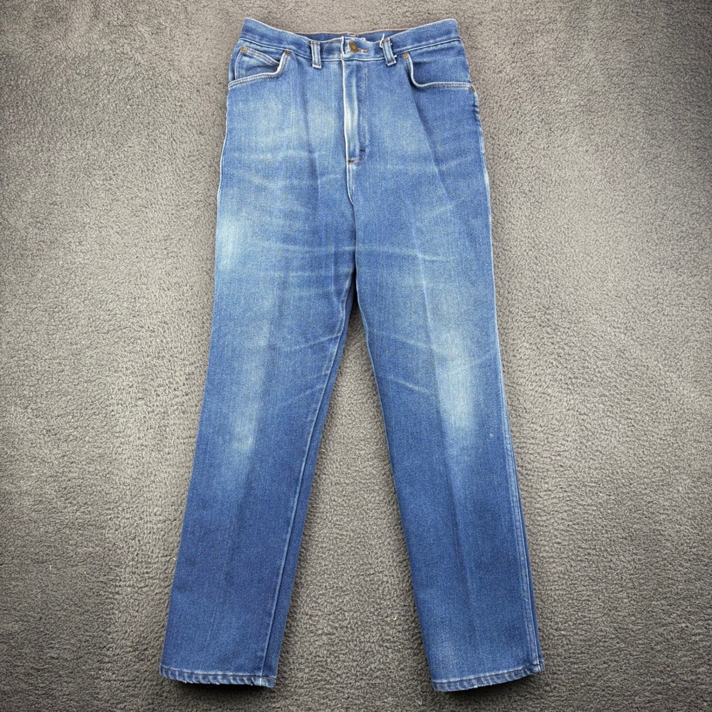 Vintage Wrangler Women‎ Jeans Medium Wash 14 Average Straight Leg Denim Pants